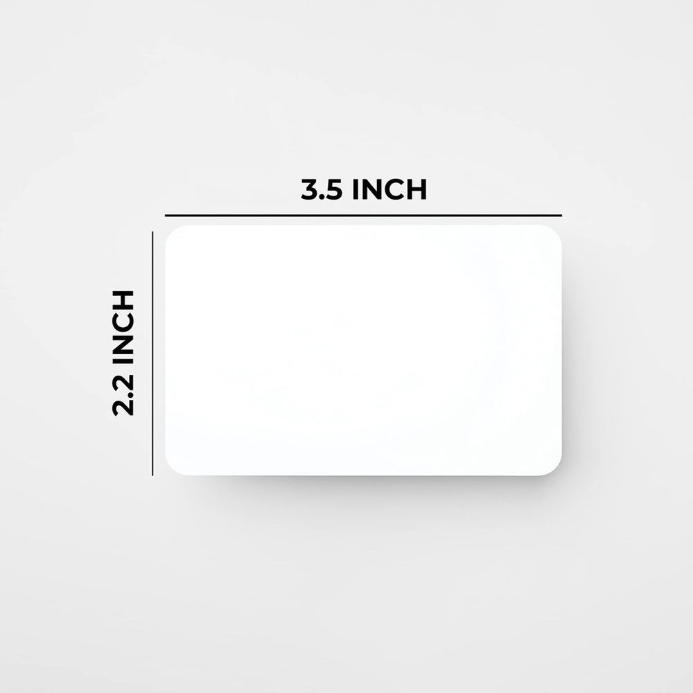 50 White Blank business Card